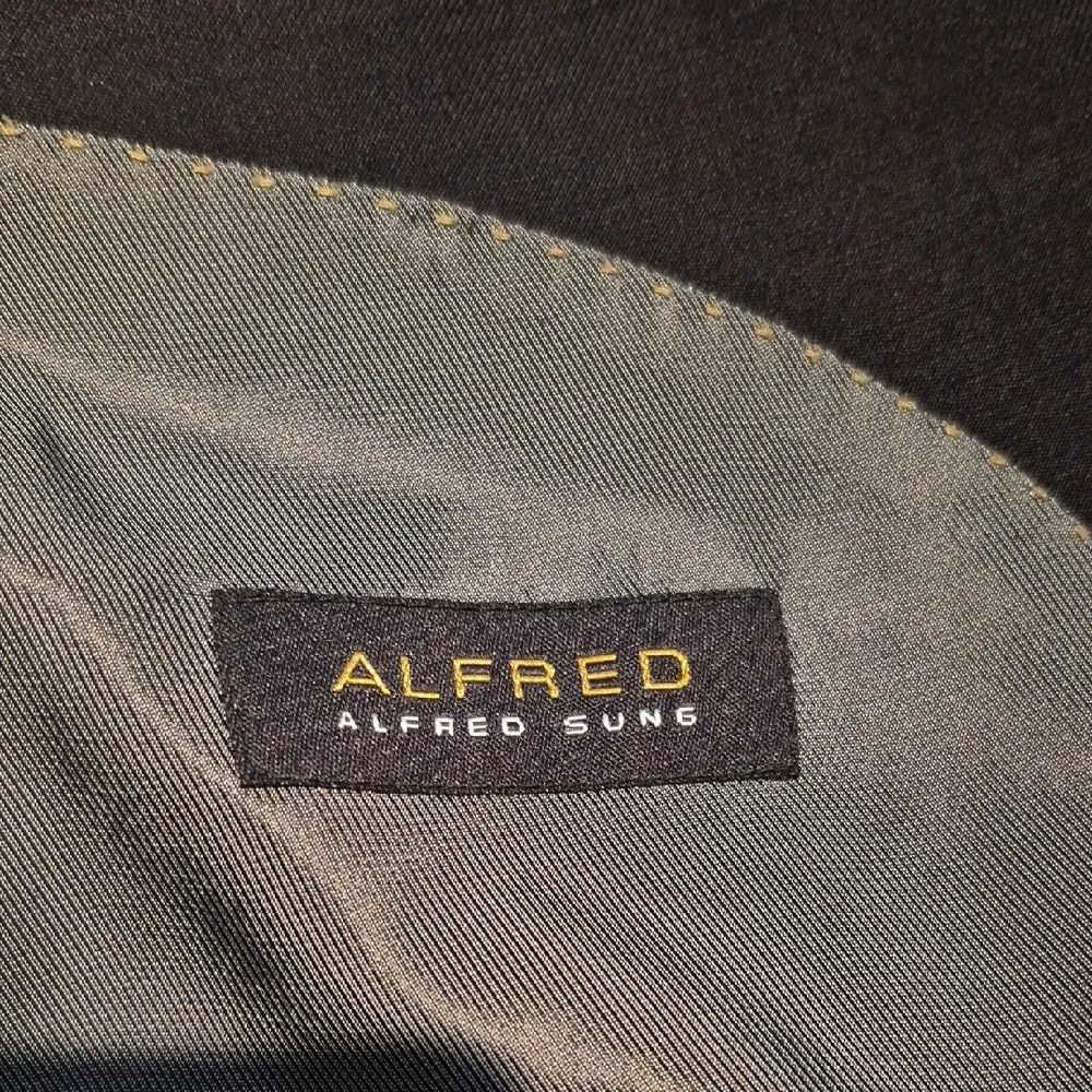 Alfred Sung Black Sport Coat with Notched Lapel, Moores Men's - Picture 8 of 15